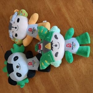 Set of 3 2008 Beijing Mascot Plush